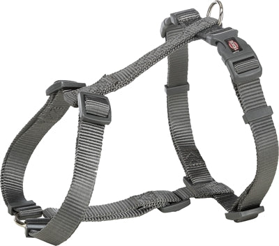 Trixie dog harness premium h-harness grey