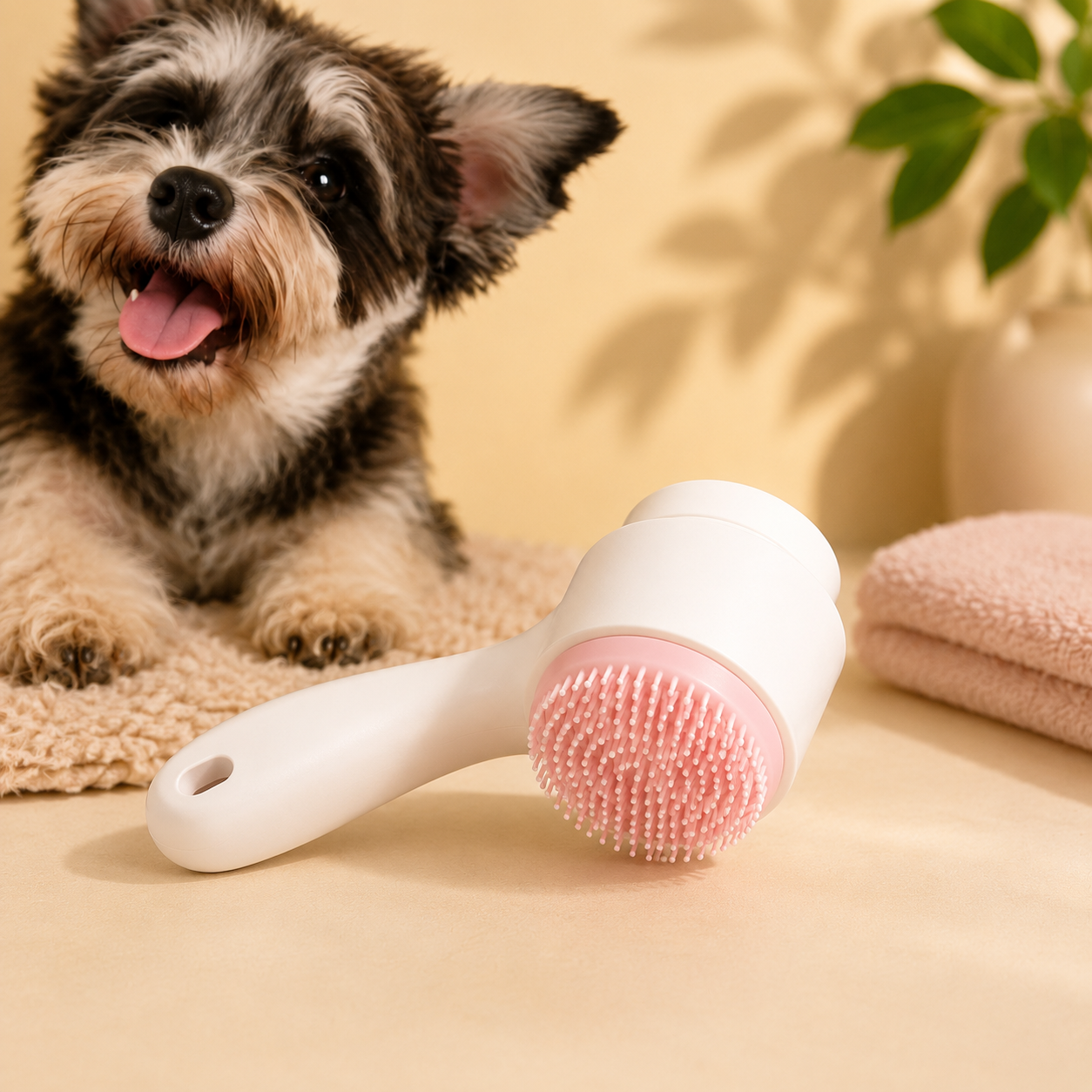 Spazzola per zampe in nylon per cani e gatti – pulizia, toelettatura e massaggio