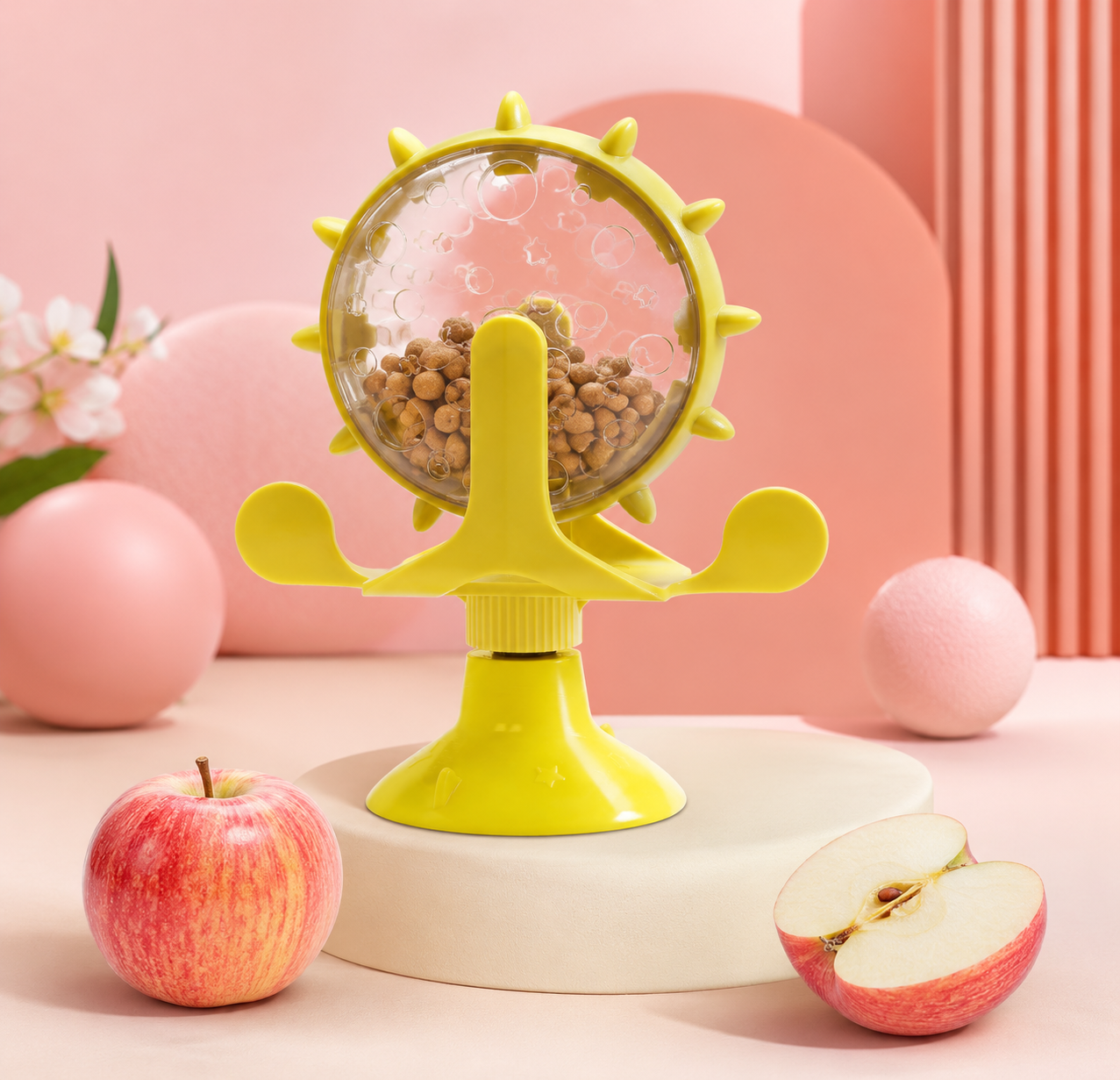 Puzzle interattivo con dispenser di snack per cani e gatti