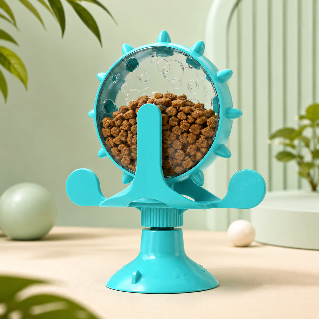 Puzzle interattivo con dispenser di snack per cani e gatti