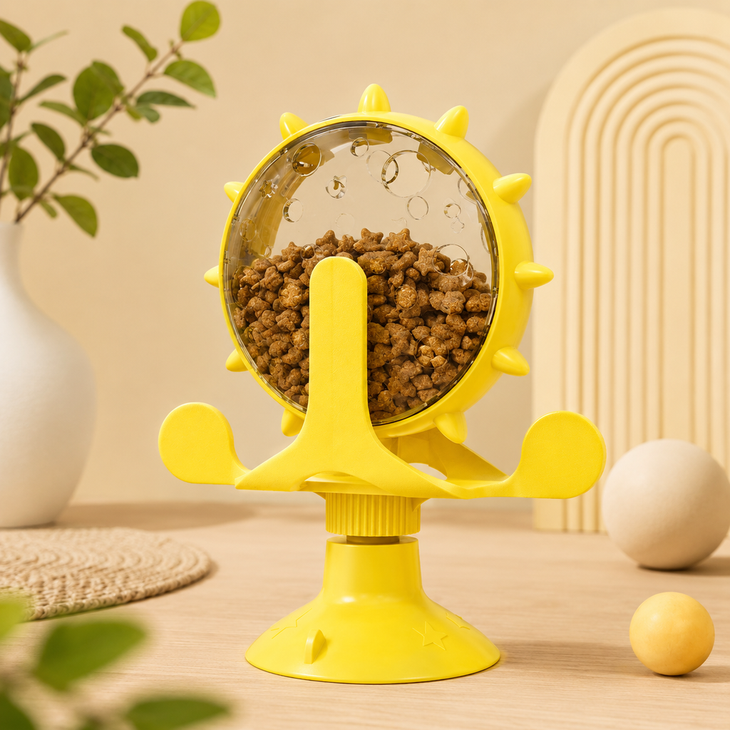 Puzzle interattivo con dispenser di snack per cani e gatti