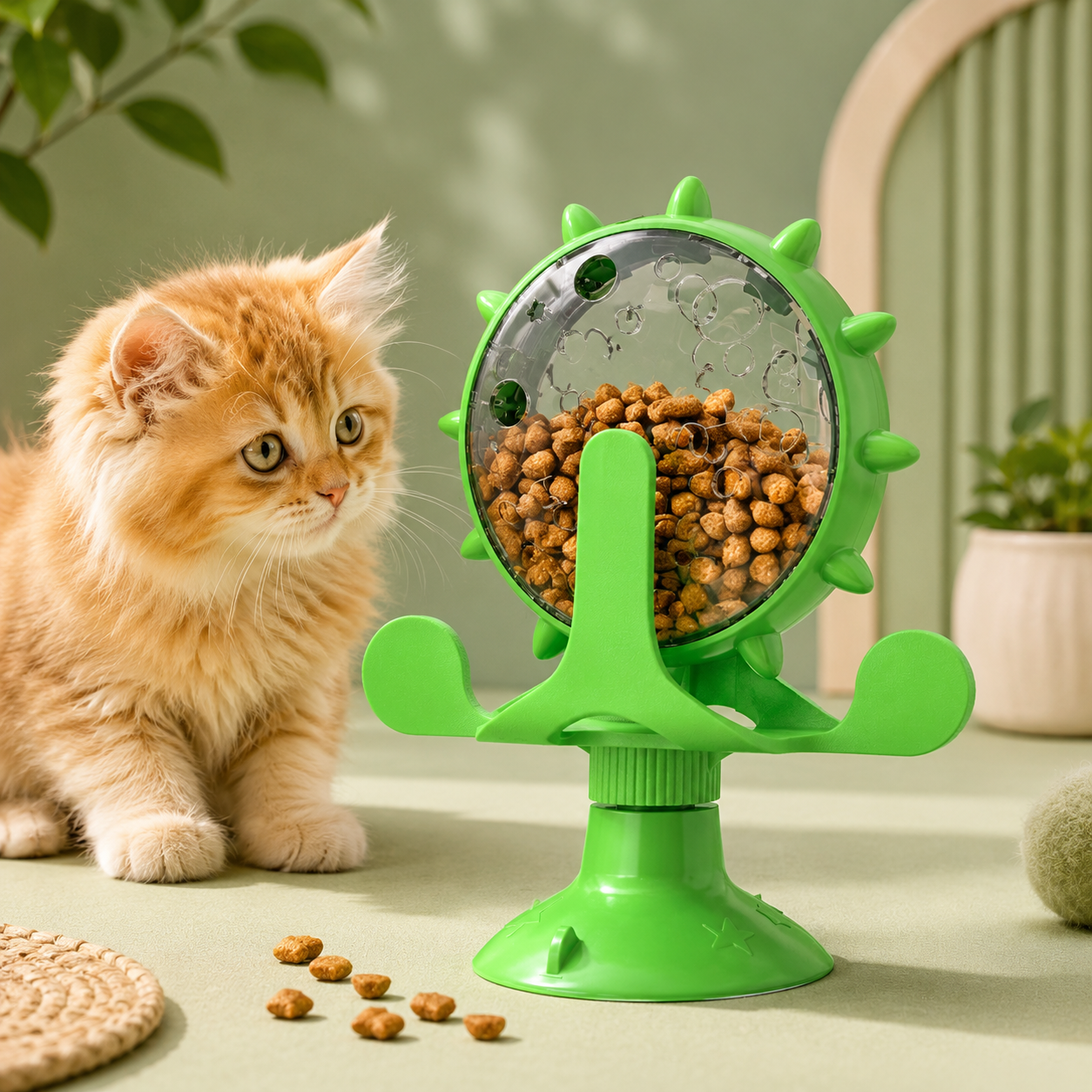 Puzzle interattivo con dispenser di snack per cani e gatti