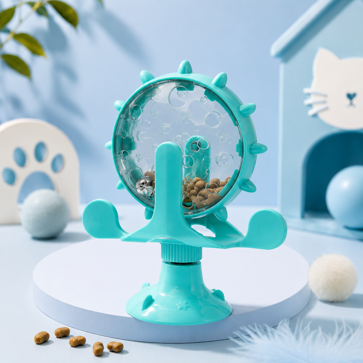 Puzzle interattivo con dispenser di snack per cani e gatti