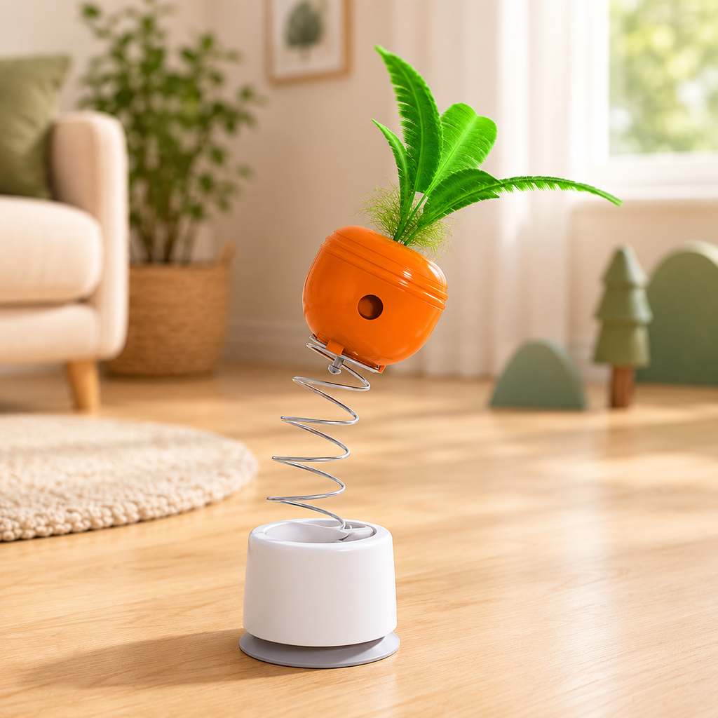 Gioco interattivo oscillante con dispenser di snack per gatti
