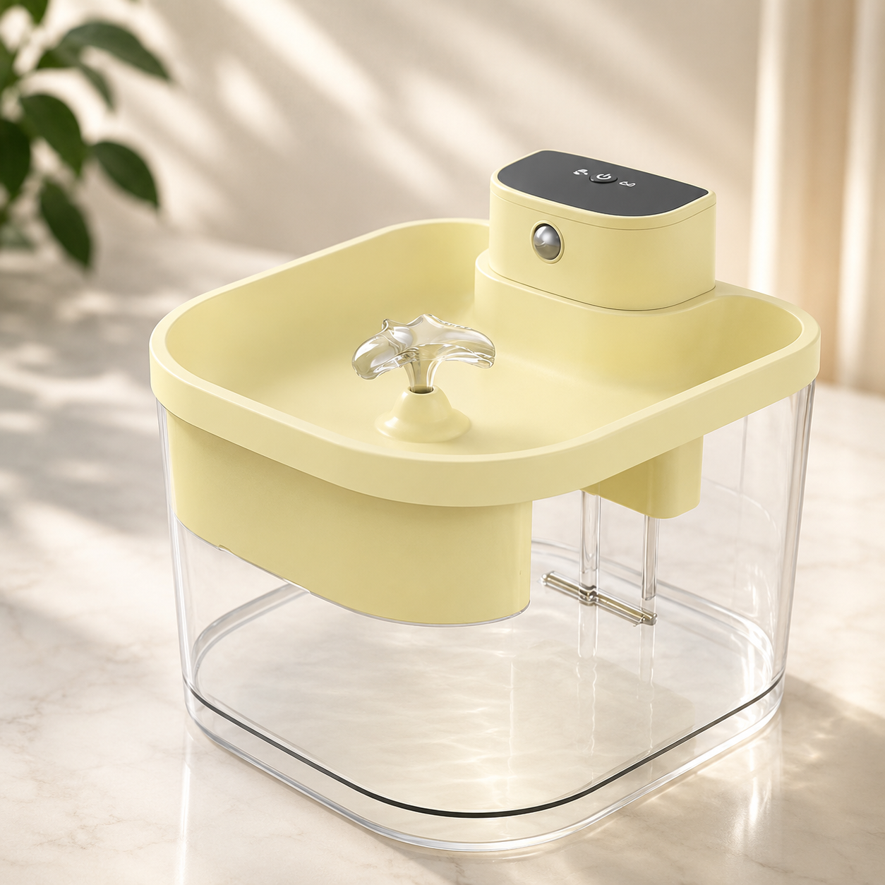Fontana d’acqua wireless a induzione per cani e gatti – grande capacità