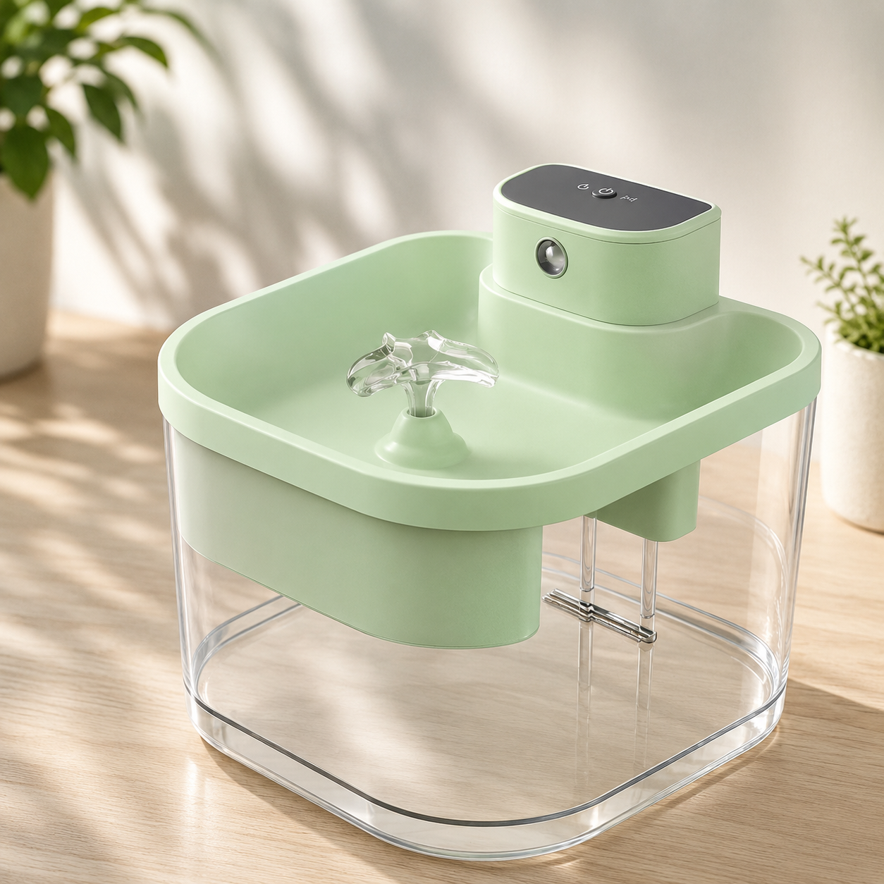 Fontana d’acqua wireless a induzione per cani e gatti – grande capacità