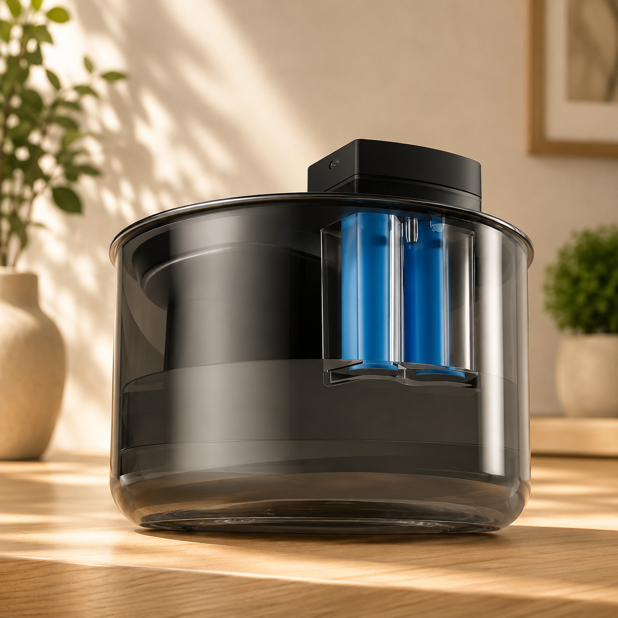 Fontana d’acqua automatica wireless in acciaio inox per cani e gatti