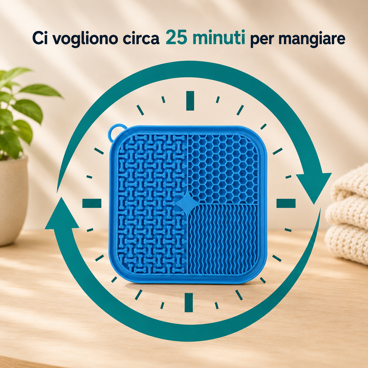 Tappetino da leccare Slow Feeder per cani e gatti con ventose