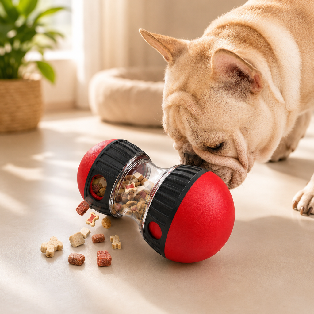 Gioco Interattivo Dispenser di Crocchette per Cani – Puzzle Slow Feeder Regolabile
