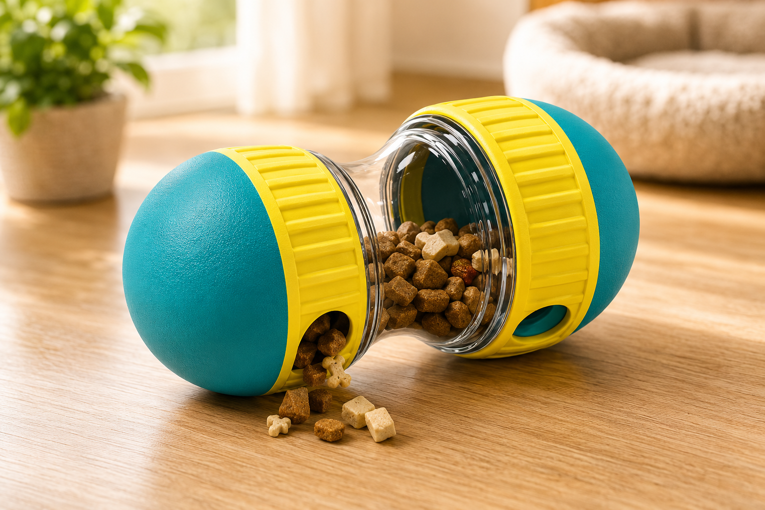 Gioco Interattivo Dispenser di Crocchette per Cani – Puzzle Slow Feeder Regolabile
