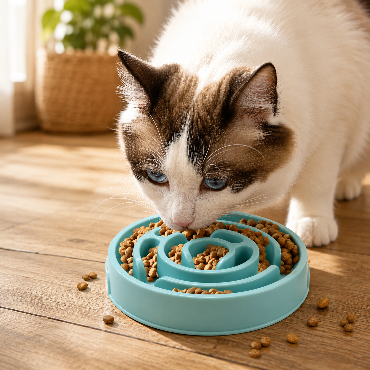 Ciotola slow feeder per cani e gatti - Anti ingozzamento a labirinto