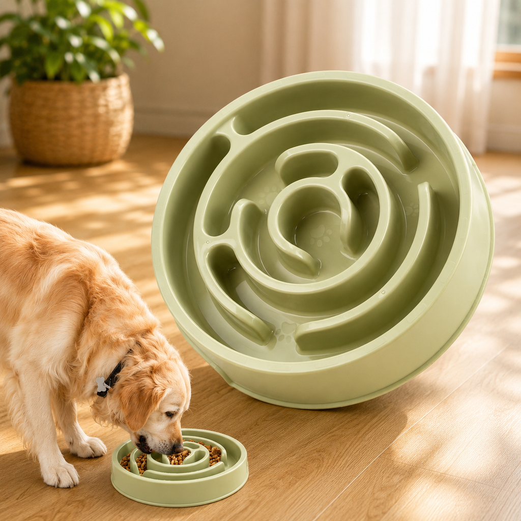 Ciotola slow feeder per cani e gatti - Anti ingozzamento a labirinto