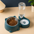 Ciotola inclinata con dispenser d'acqua per cani e gatti