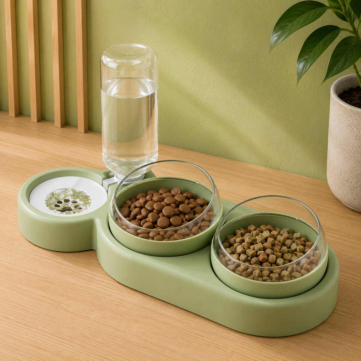 Dispenser automatico d'acqua con ciotola per cani e gatti