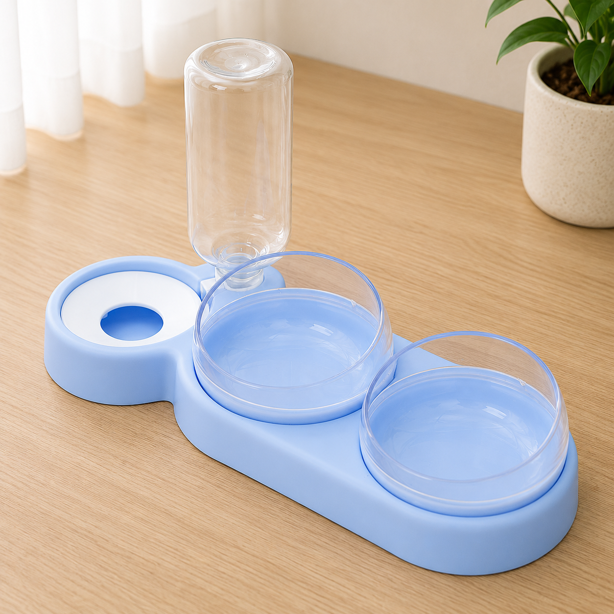 Dispenser automatico d'acqua con ciotola per cani e gatti