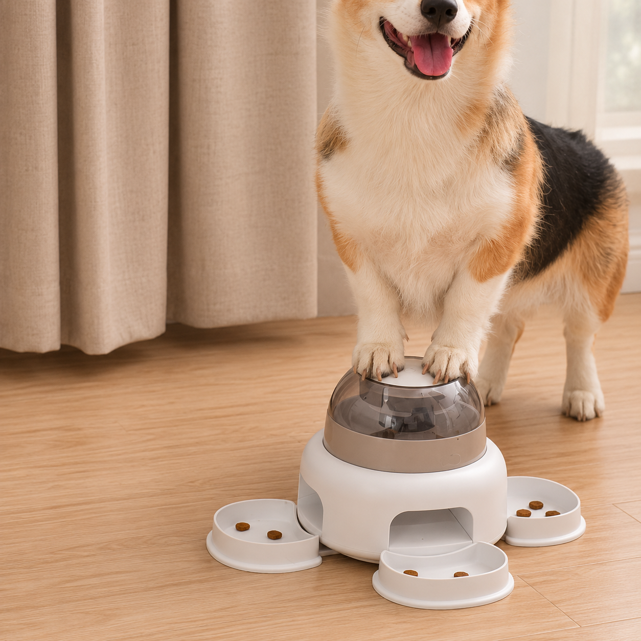 Distributore automatico di crocchette con pressione – per cani e gatti