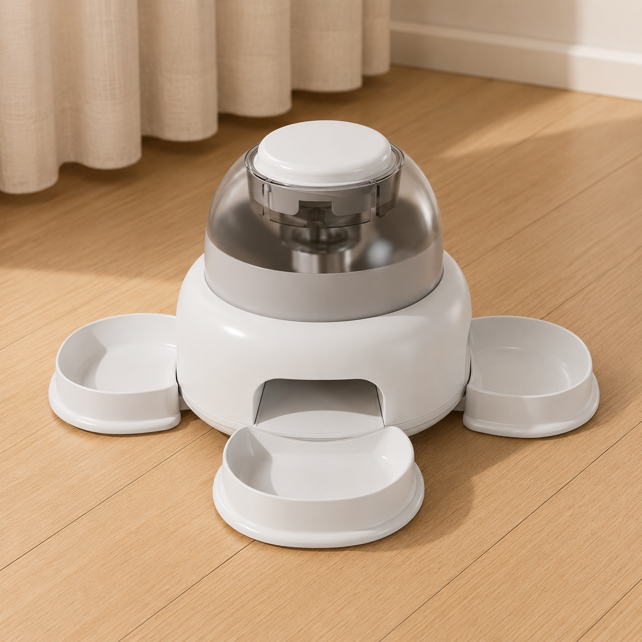 Distributore automatico di crocchette con pressione – per cani e gatti