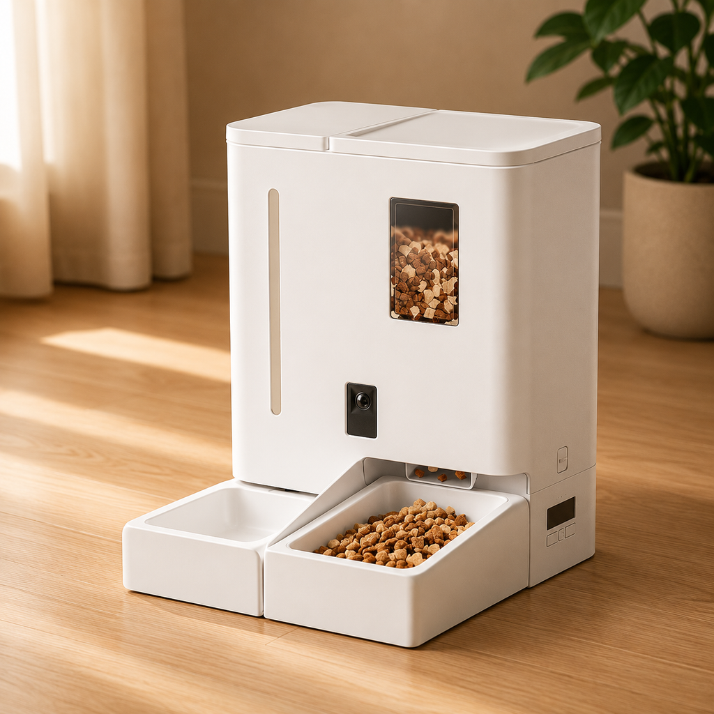 Distributore Automatico Smart con Telecamera Wi-Fi per Animali Domestici
