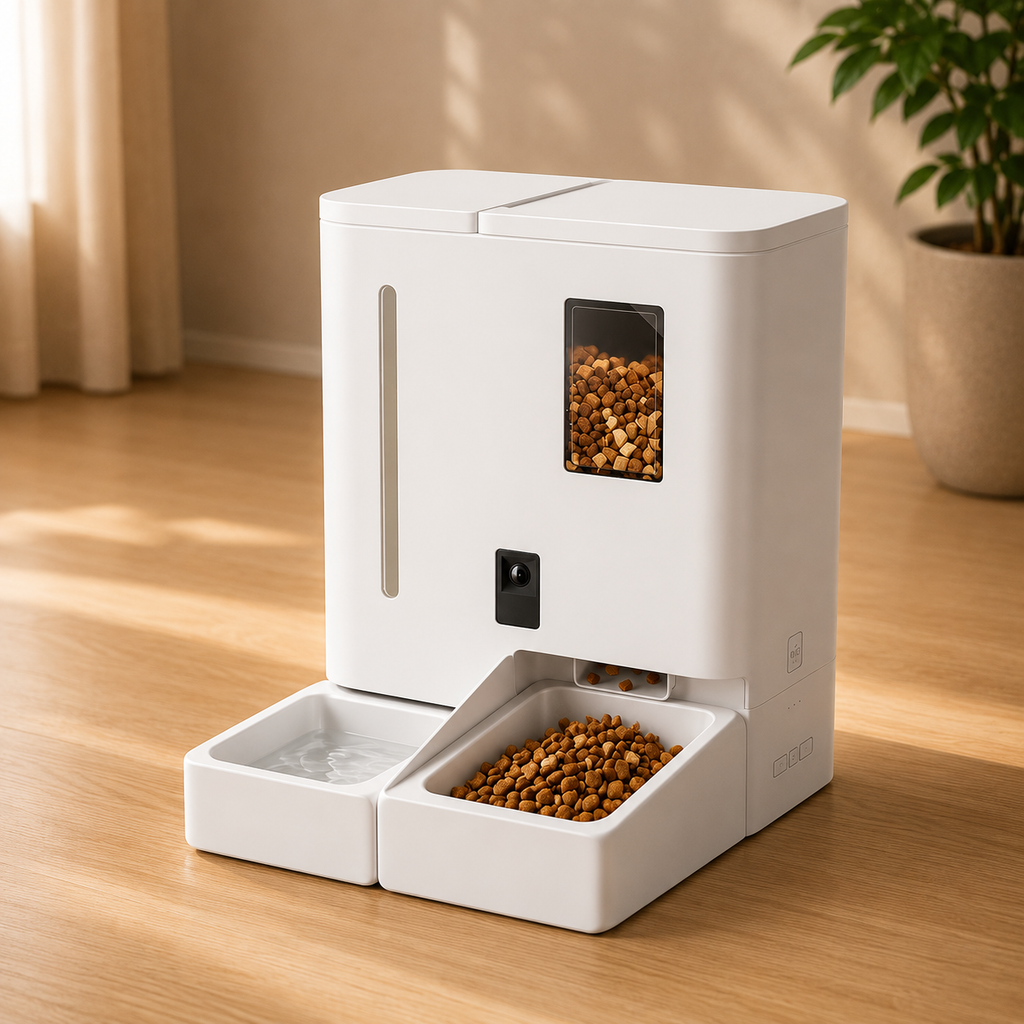 Distributore Automatico Smart con Telecamera Wi-Fi per Animali Domestici