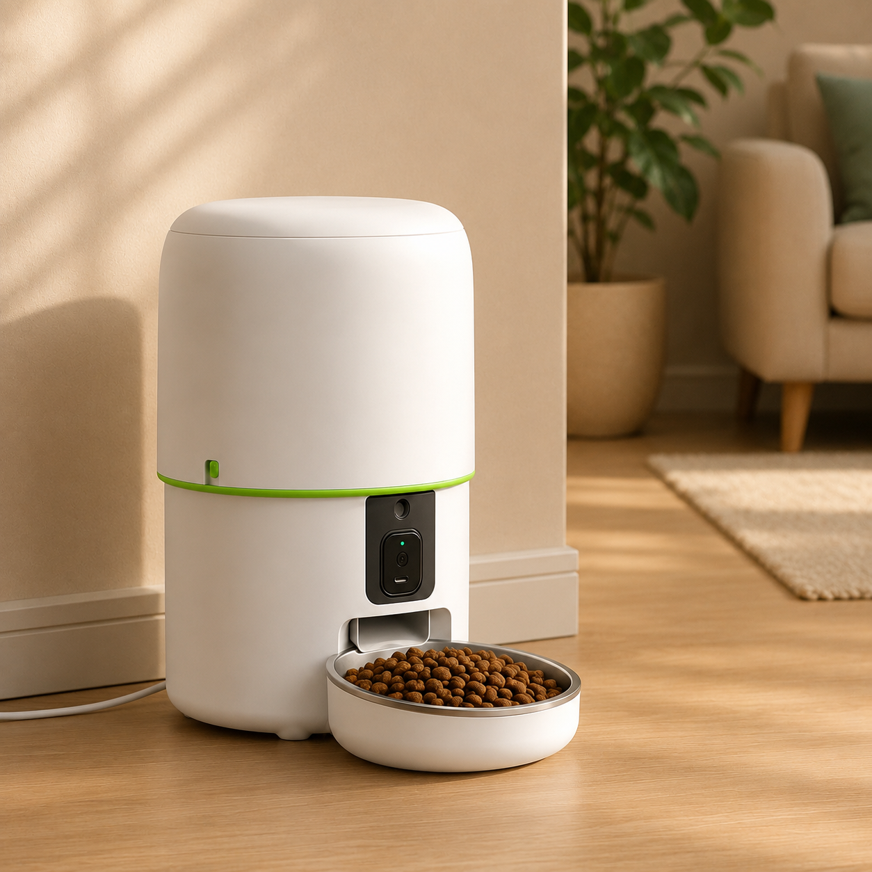 Distributore Automatico Intelligente per Animali con Controllo Remoto e Video