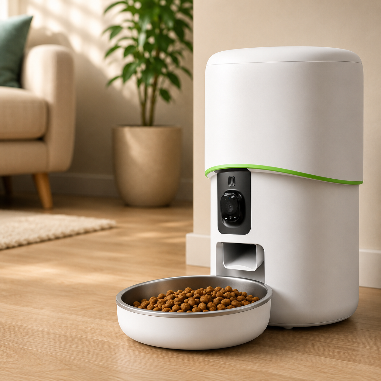 Distributore Automatico Intelligente per Animali con Controllo Remoto e Video
