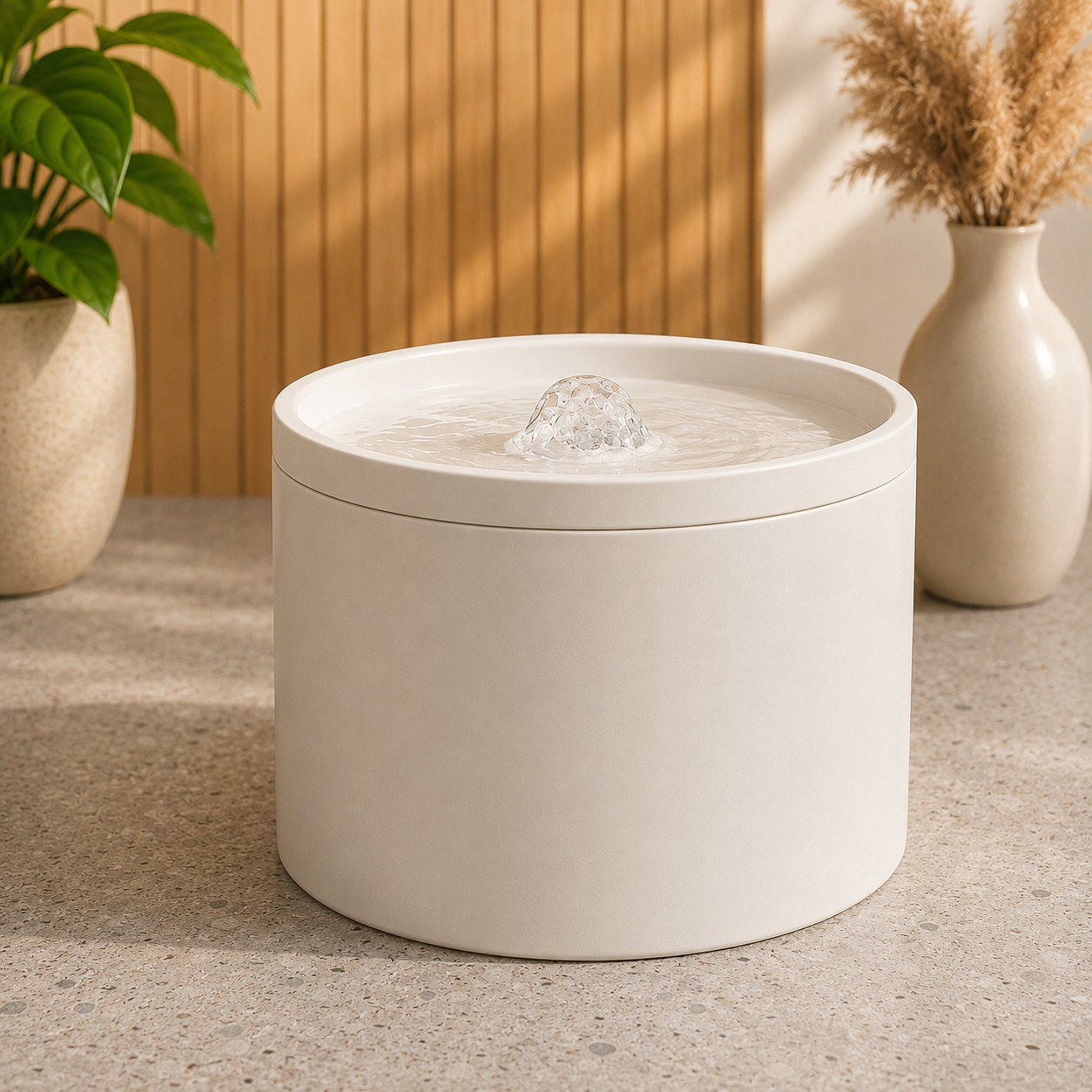 Fontanella automatica in ceramica con filtro per gatti e cani