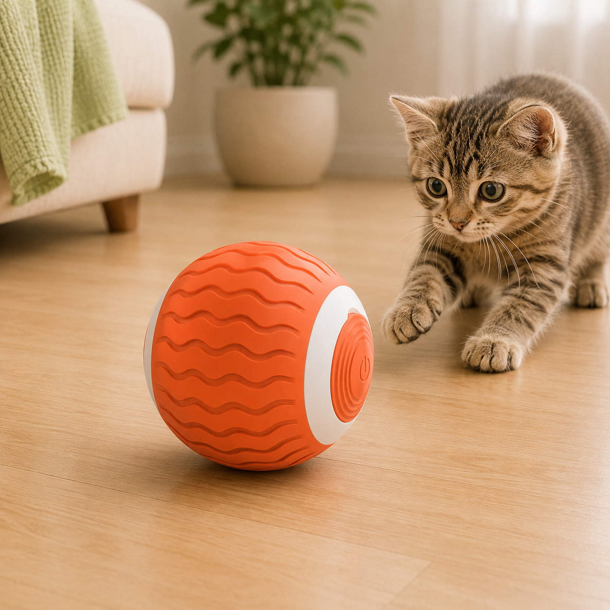 Palla intelligente automatica per gatti