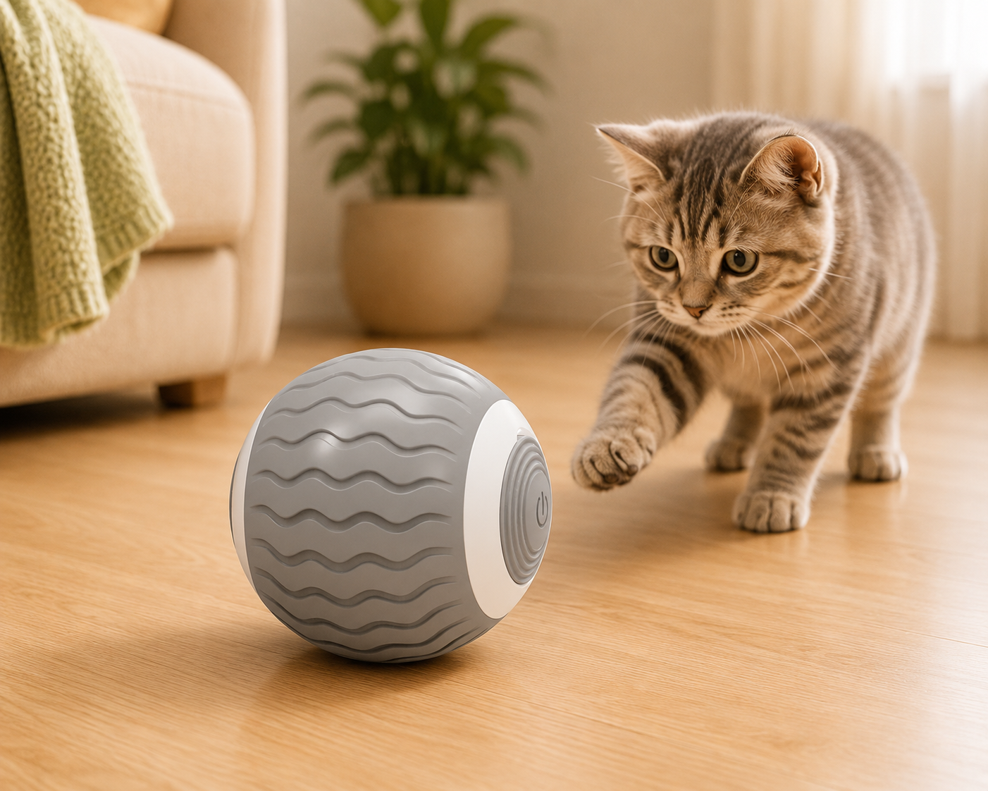 Palla intelligente automatica per gatti