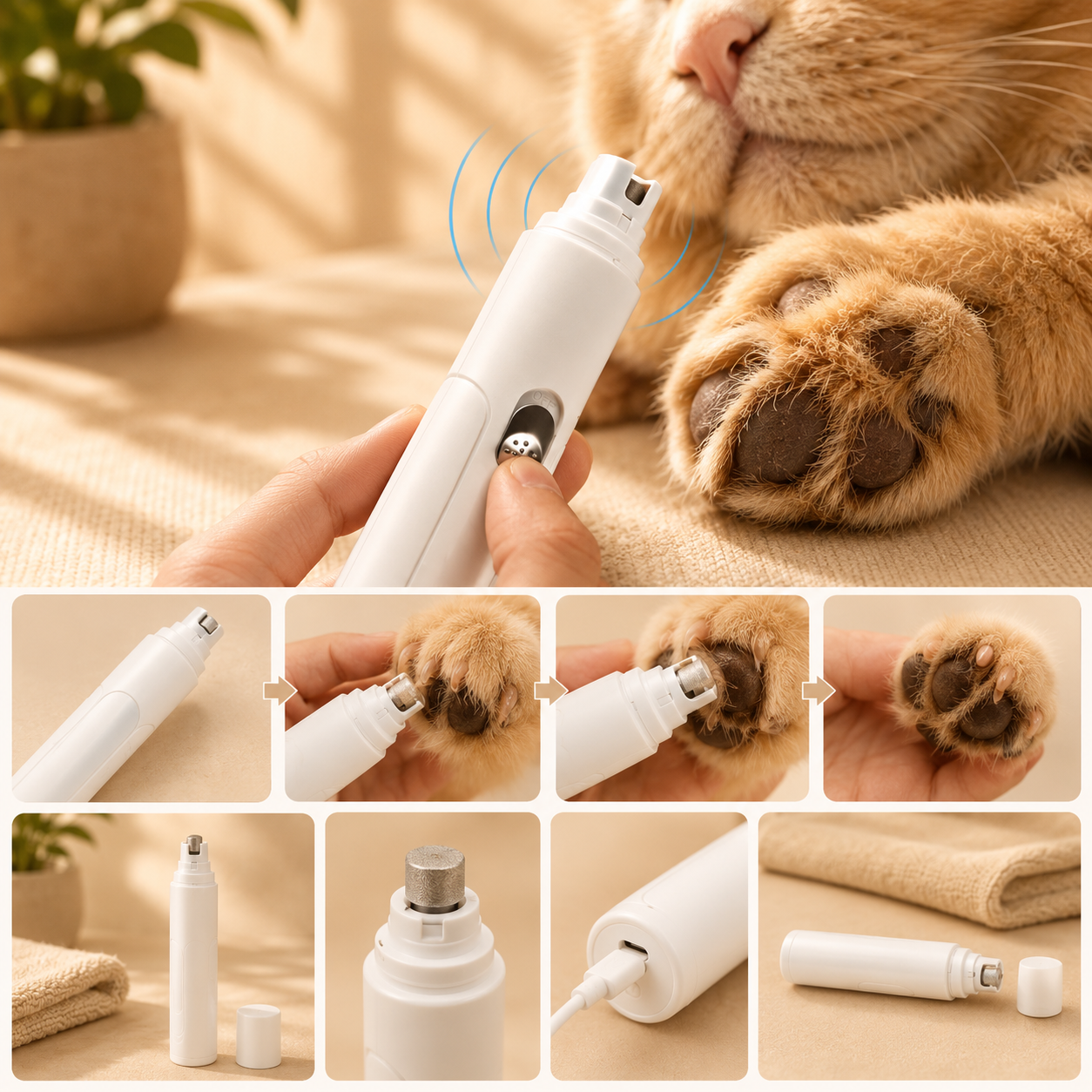 Tagliaunghie elettrico per cani e gatti
