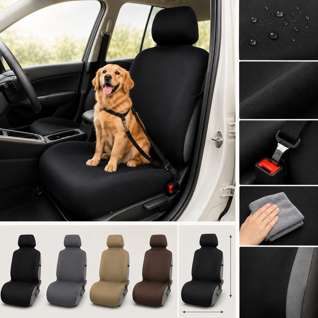 Coprisedile auto impermeabile e antipolvere per cani – protezione sedile anteriore