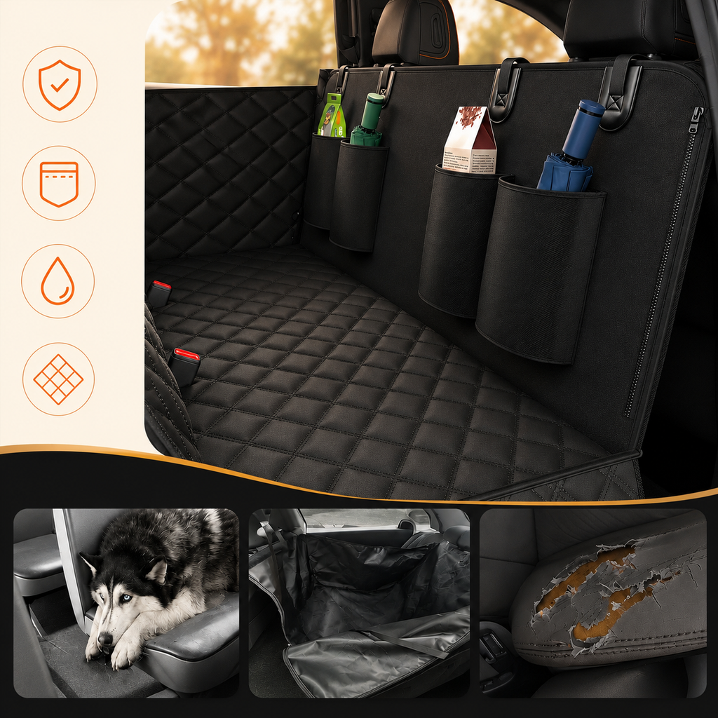 Coprisedile auto per cani impermeabile – protezione completa per sedile posteriore