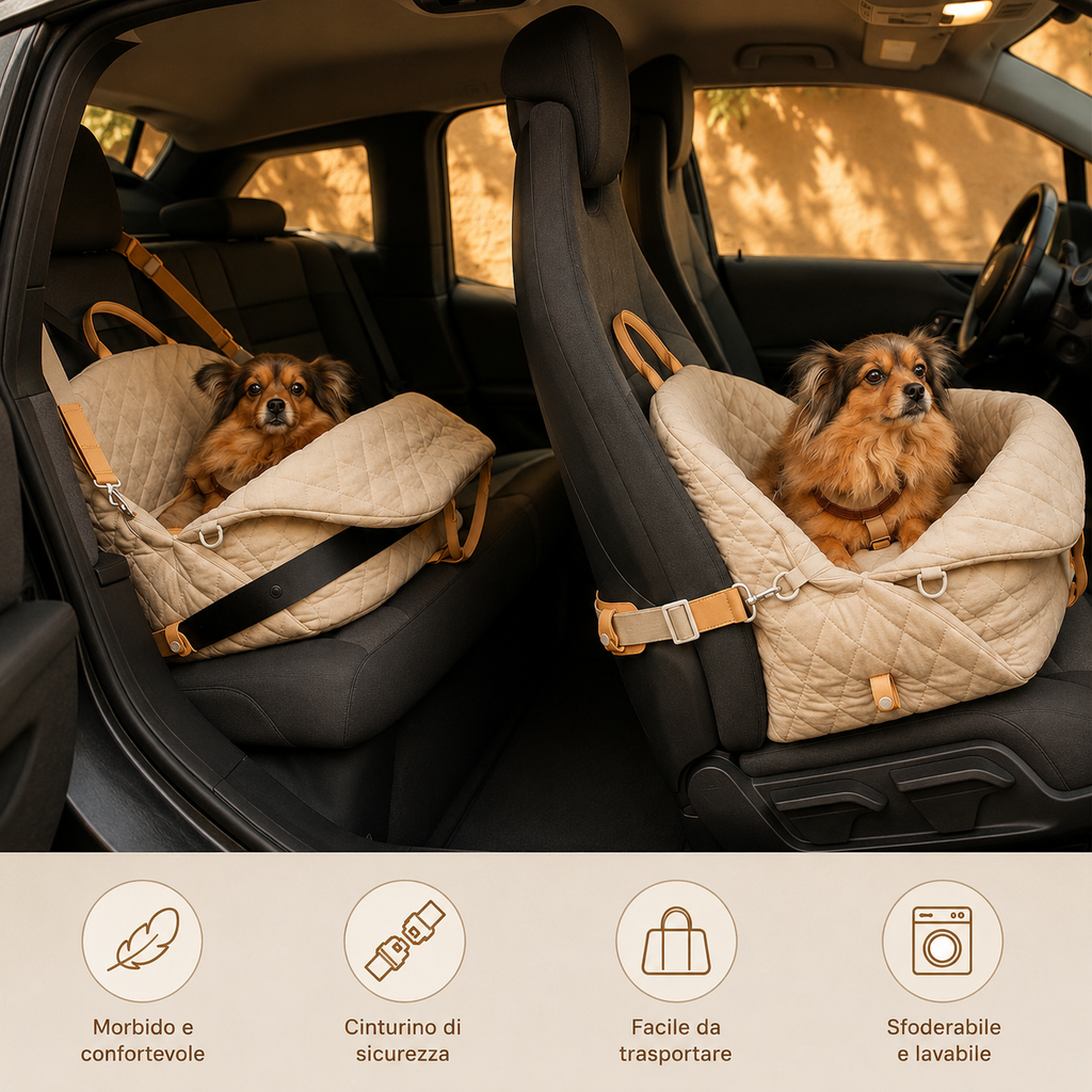Trasportino pieghevole per gatti e cani – borsa da viaggio portatile