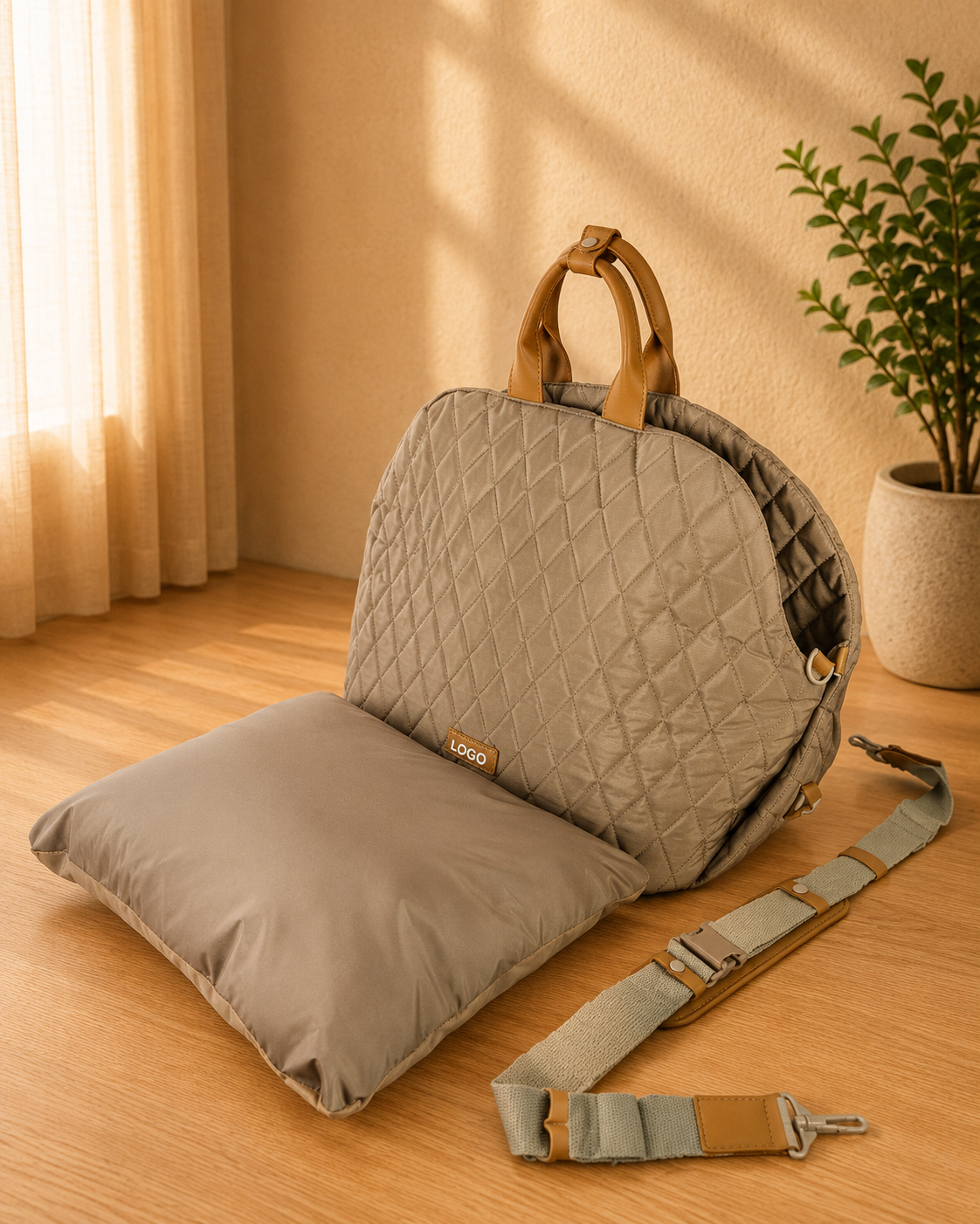 Trasportino pieghevole per gatti e cani – borsa da viaggio portatile