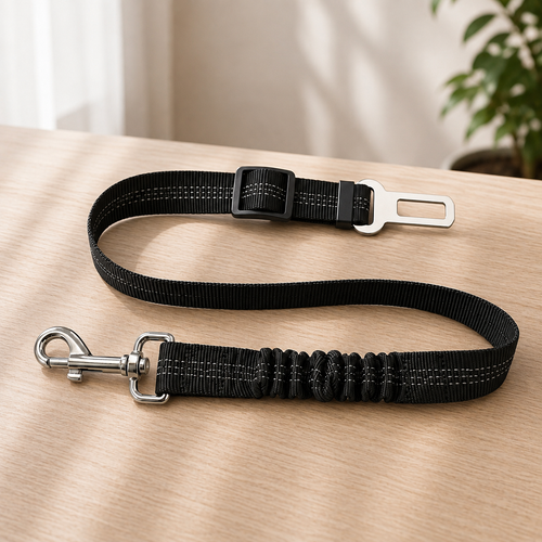 Cintura di sicurezza elastica riflettente per cani da auto