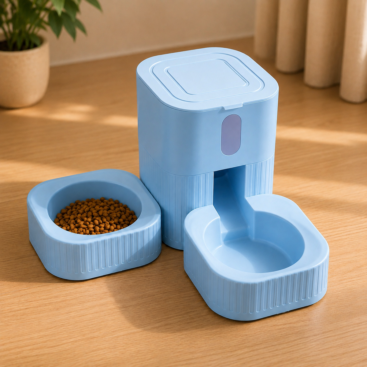 Distributore automatico per animali domestici smontabile e lavabile