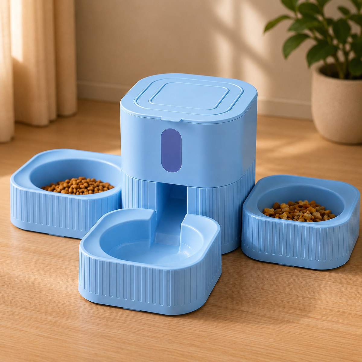 Distributore automatico per animali domestici smontabile e lavabile