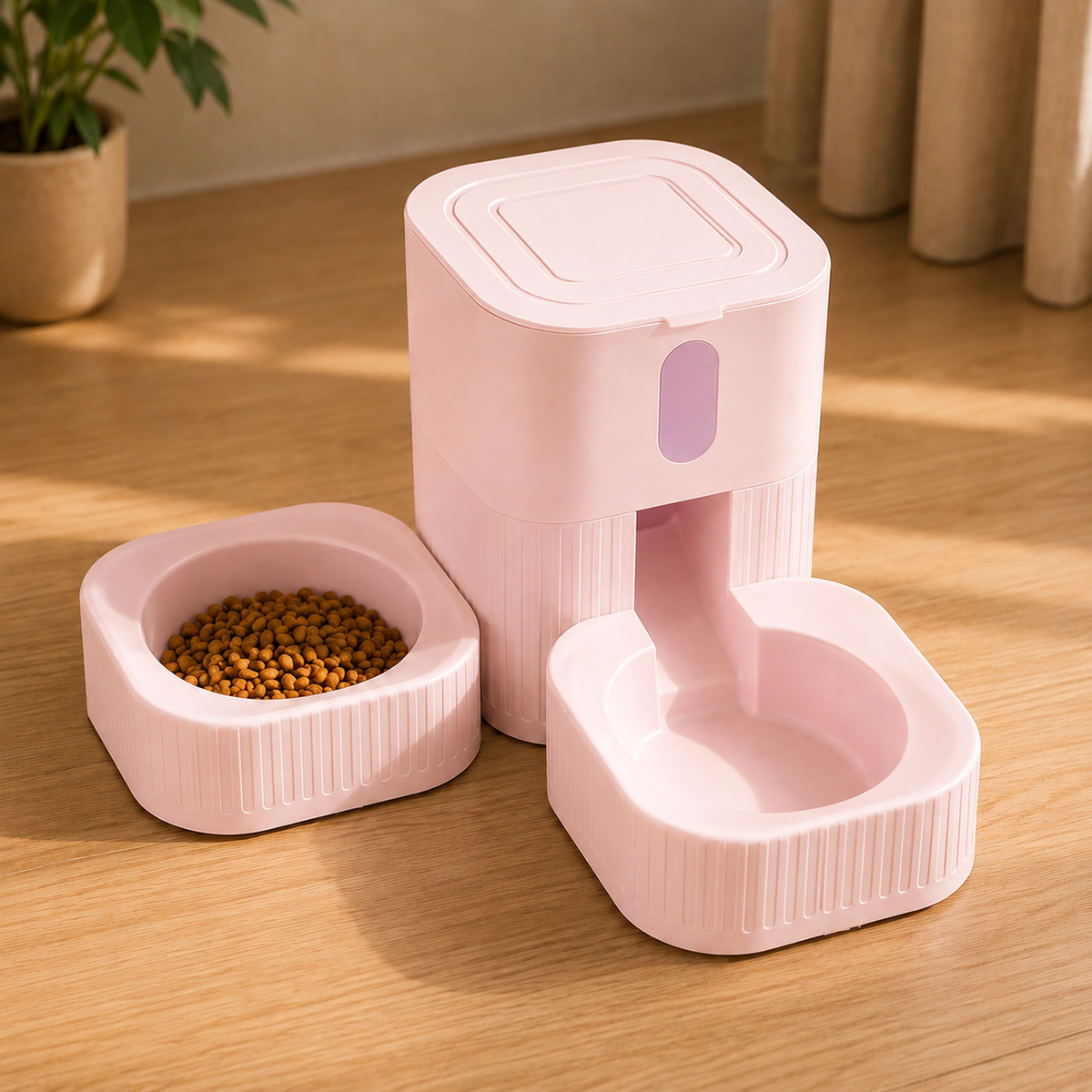 Distributore automatico per animali domestici smontabile e lavabile